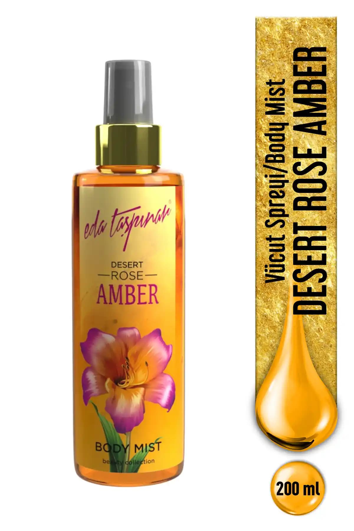 Eda Taşpınar Desert Rose Amber Body Mist Dubai’den İlham Alan Çekici Parfüm