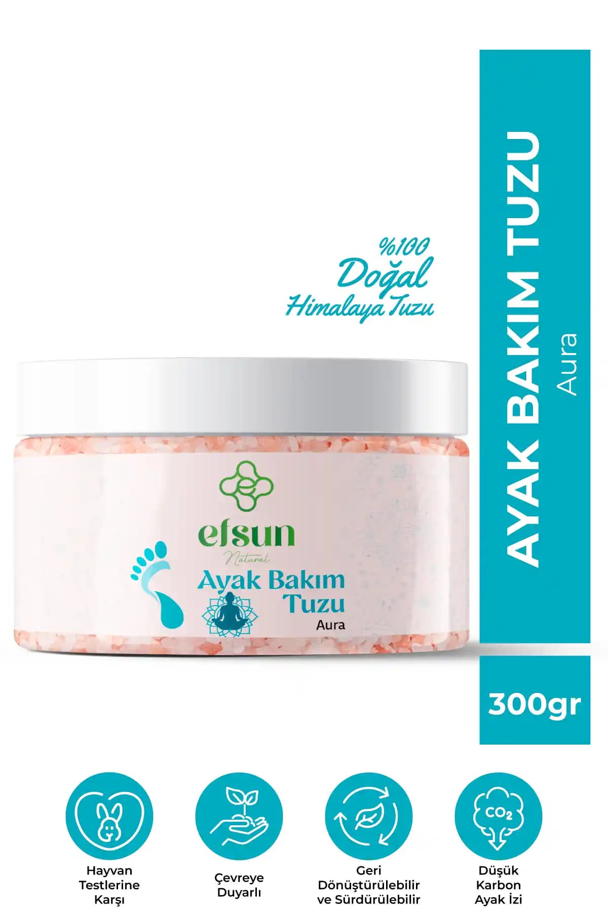 Efsun Natural Rahatlatıcı Koku Giderici Ayak Detoks Tuzu Doğal ve Etkili Ayak Bakım Ürünü