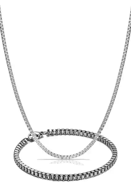 Erkek Gümüş Bileklik ve Kolye Zincir Seti: Şık ve Dayanıklı Tasarım Özellikleri