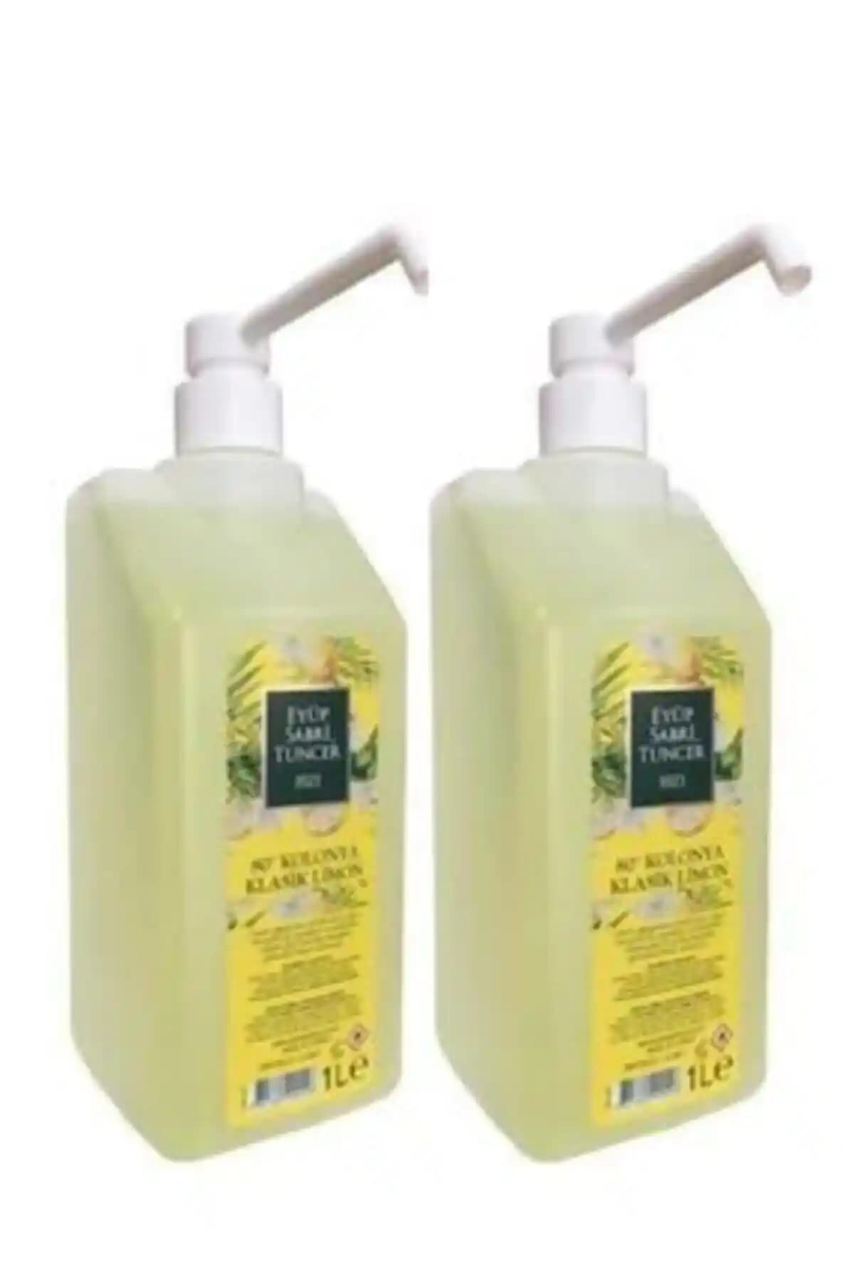 Eyüp Sabri Tuncer Kolonya PVC 1 Lt Pompalı Limon ile Ferah ve Pratik Kullanım