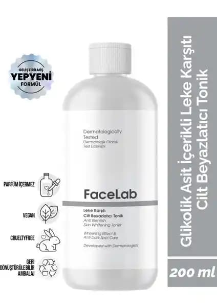 Facelab Cilt Tonik: Leke Giderici ve Cilt Yenileme Özellikleriyle Günlük Bakım Ürünü