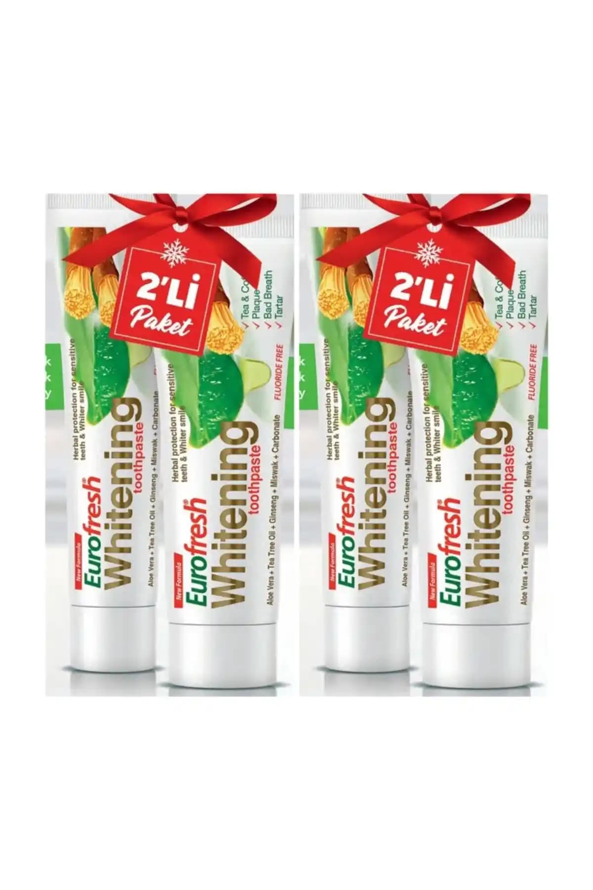 Farmasi Eurofresh Misvaklı Beyazlatıcı Diş Macunu Seti Doğal ve Hassas Ağız Bakımı İçin