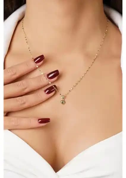 Fiyonk Kuyumculuk 14 Ayar Altın Kalp Kolye Zarif ve Modern Tasarımıyla Günlük Kullanıma Uygun