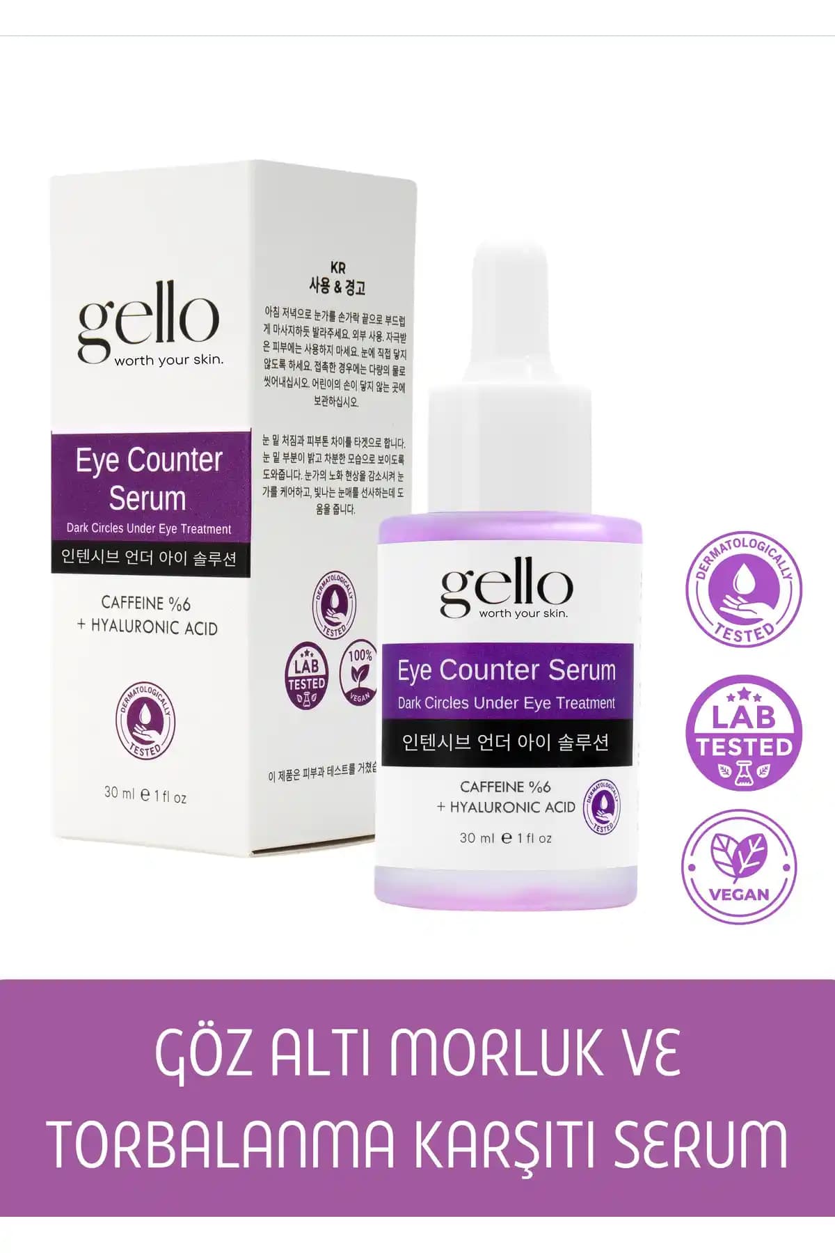 GELLO Göz Altı Serumu ile Morluklar ve Torbalara Karşı Etkili Çözüm