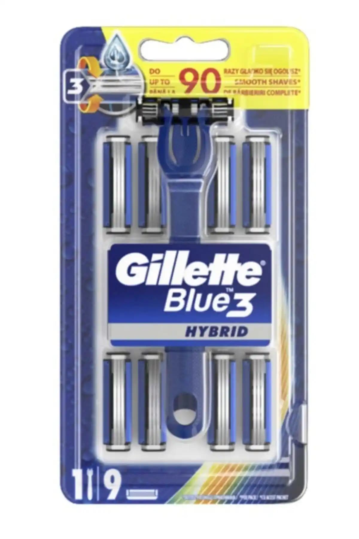 Gillette Blue-3 Hybrid Yedek Bıçak: Hassas Ciltler İçin Konforlu Tıraş Deneyimi