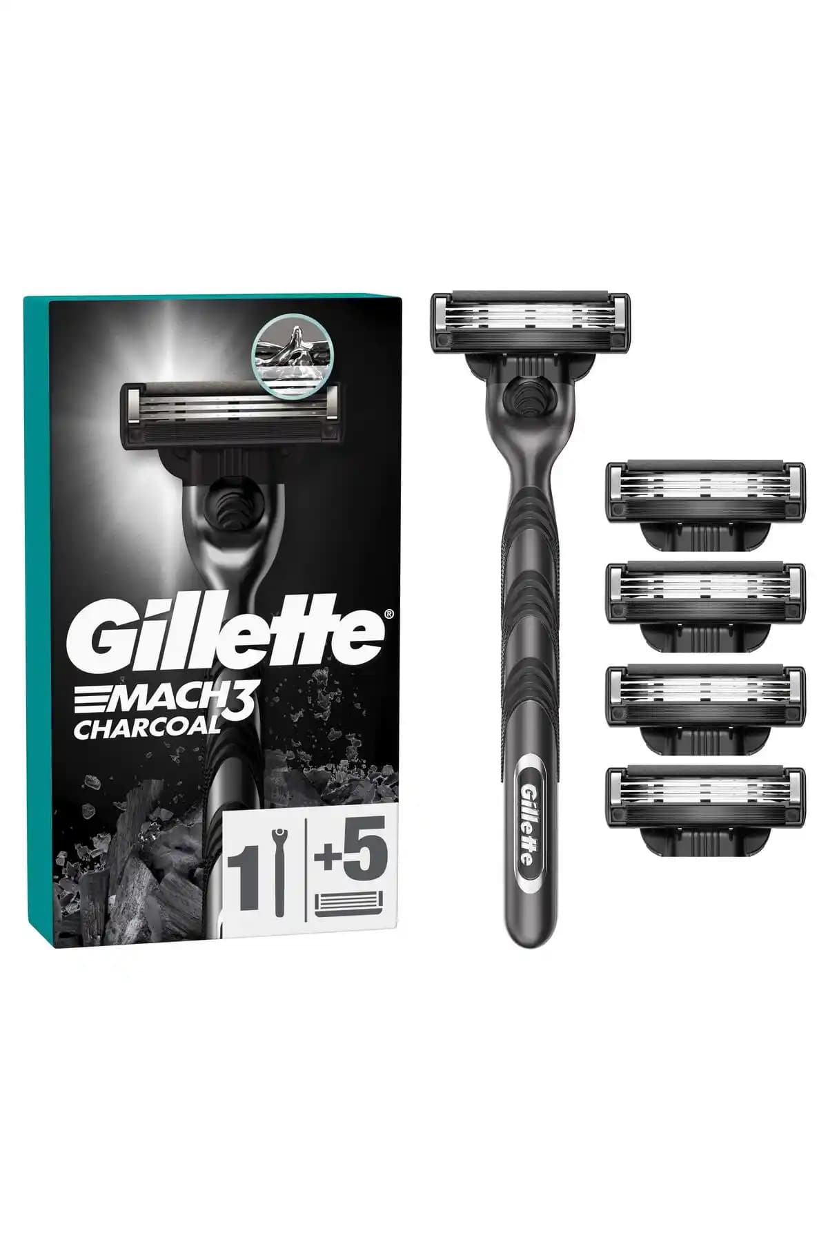 Gillette Mach3 Charcoal Tıraş Makinesi: Yüksek Performans ve Ergonomik Tasarım