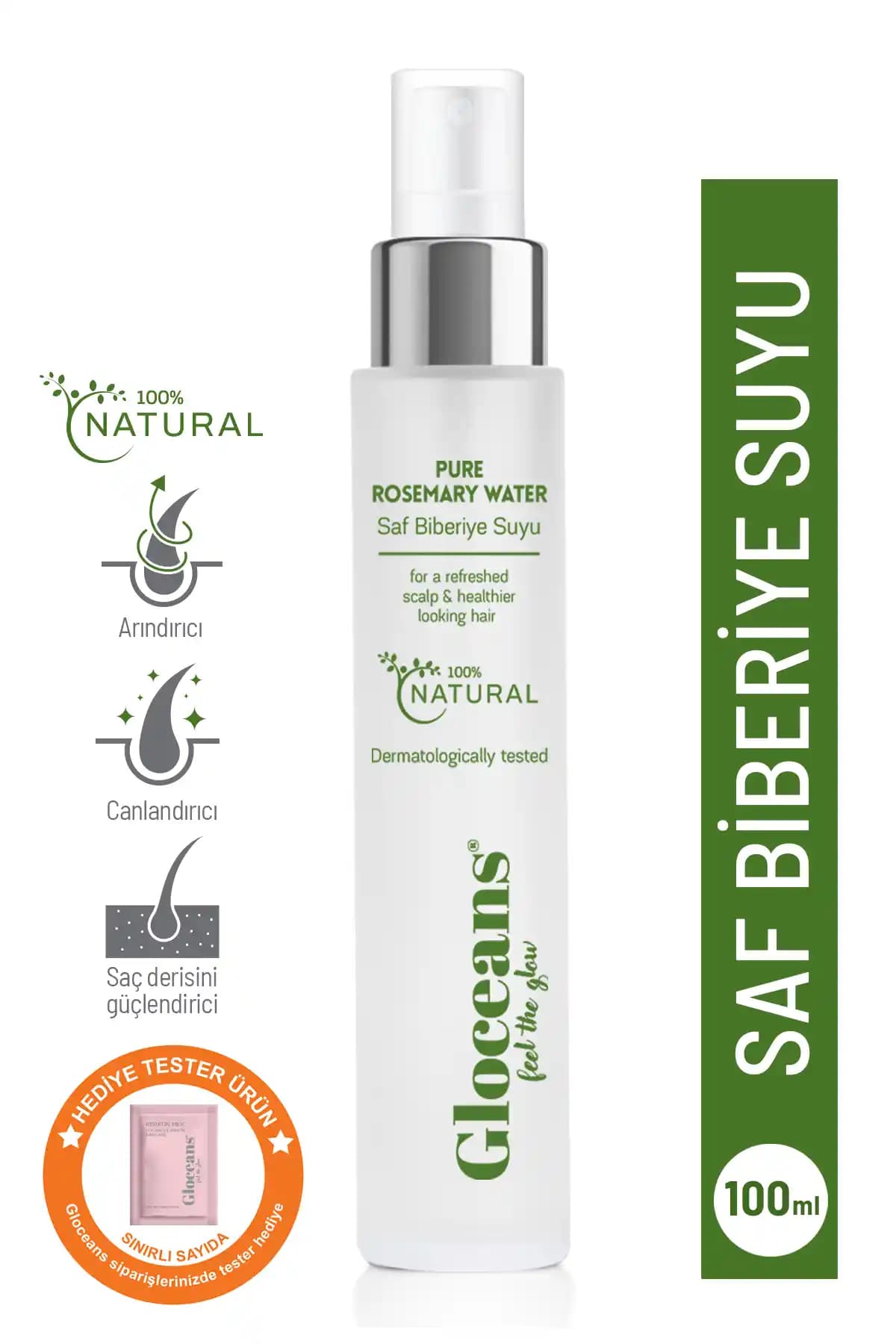 Gloceans Feel the Glow Biberiye Suyu: Doğal Saç ve Cilt Bakımında Yenilikçi Çözüm