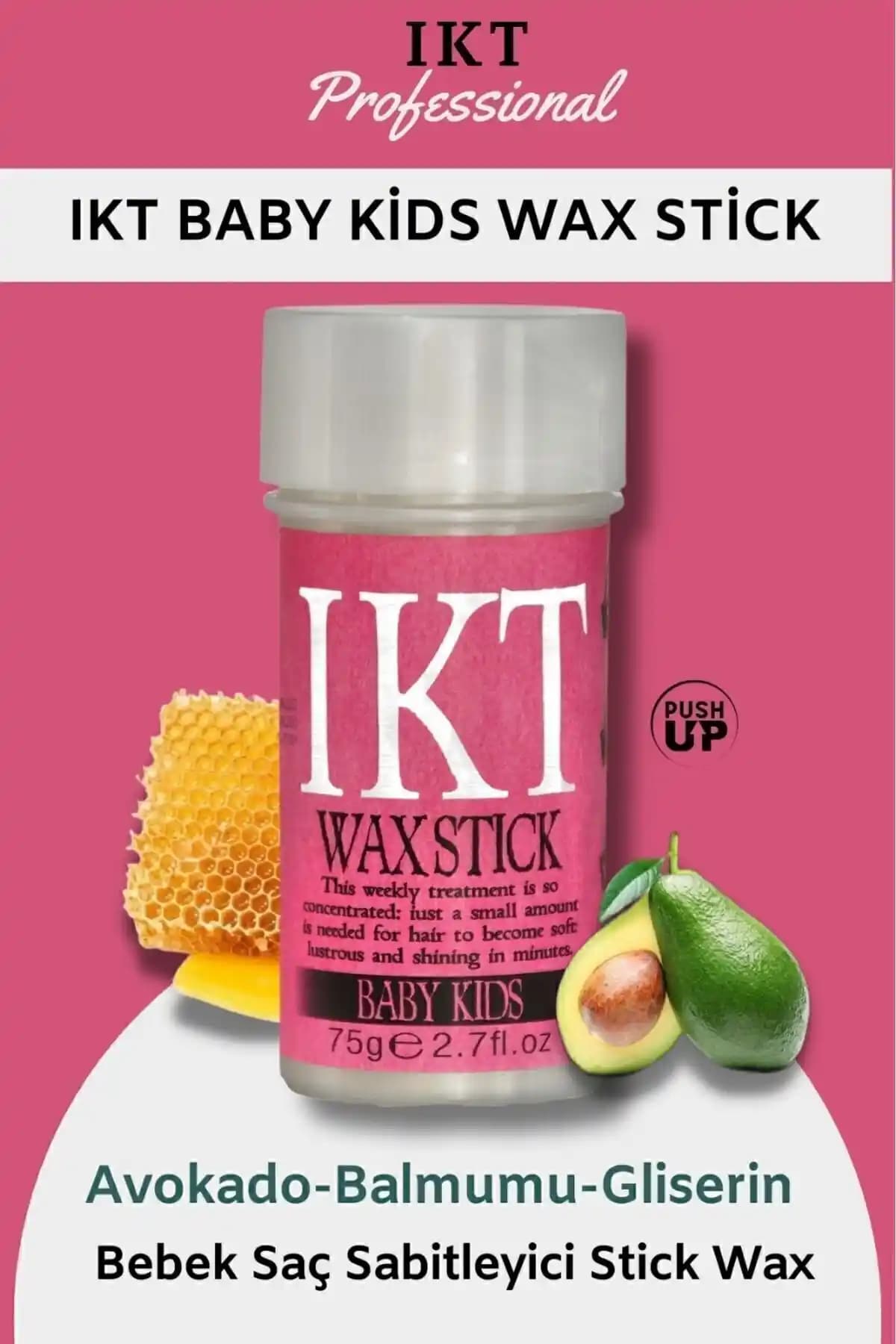 IKT Profesyonel Saç Stick Wax Bebek ve Çocuklar İçin Doğal Güçlü Şekillendirme Çözümü