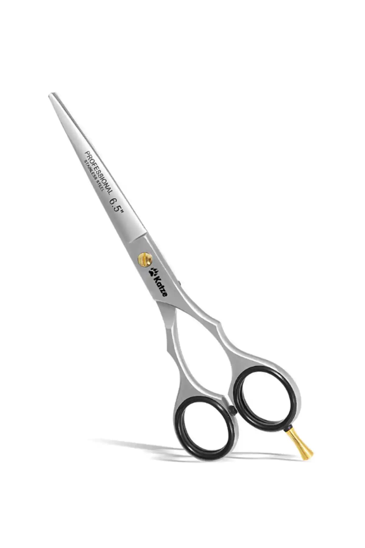 Katze Solingen 6.5 İnç Pro De-65 Çelik Kuaför Makası Profesyonel ve Dayanıklı Kesim Aracı