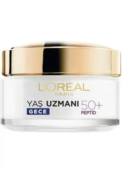 L'Oréal Paris Yaş Uzmanı 50+ Yenileyici Gece Kremi: Yaşlanma Karşıtı ve Cilt Yenileme Özellikleri