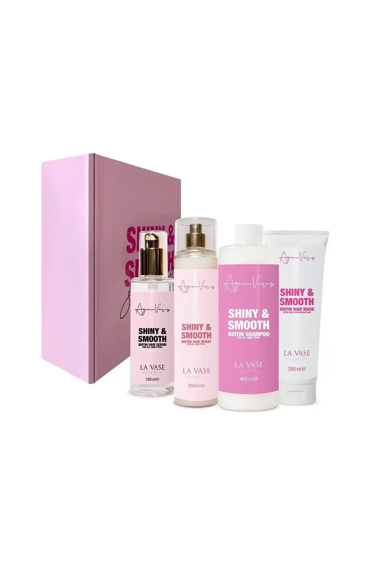 La Vase 4'lü Biotin Saç Bakım Seti Kepek Önleyici ve Saç Sağlığını Destekler