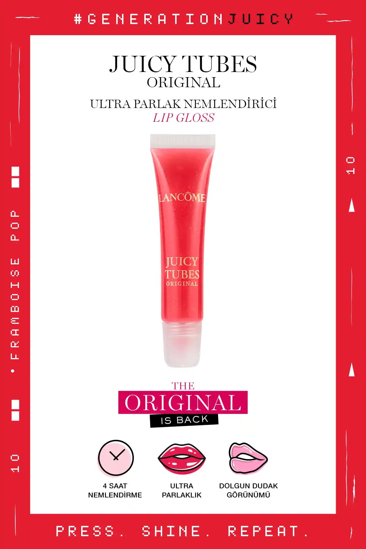 Lancome Juicy Tubes Nemlendirici Lip Gloss: Parlaklık ve Dolgunluk Sağlayan Makyaj Ürünü