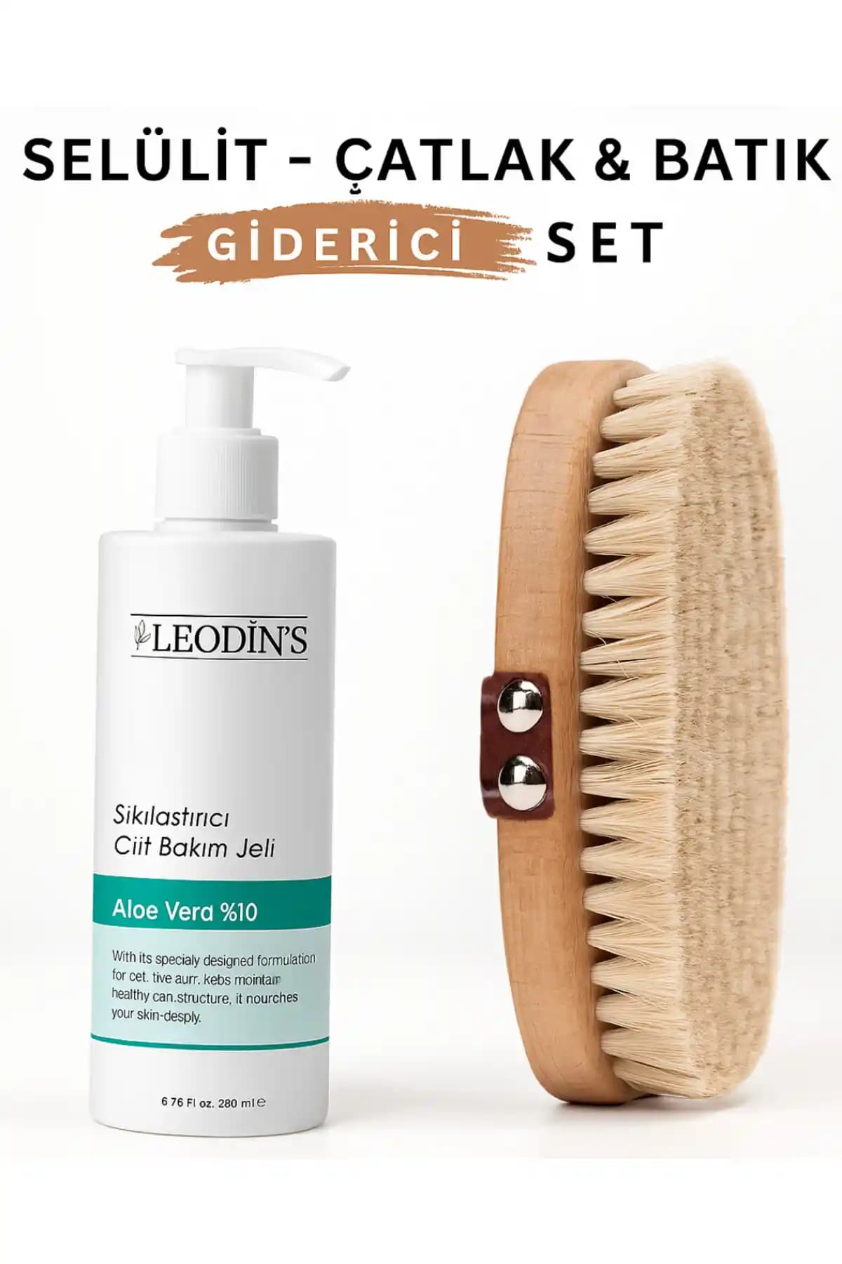 LEODİNS Selülit ve Çatlak Giderici Vücut Masaj Seti Doğal İçeriklerle Etkili Çözüm