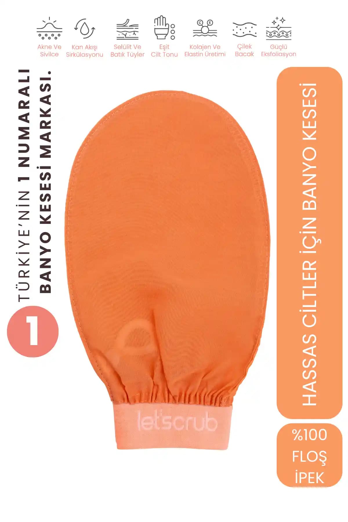Let’sScrub Yavruağzı Lastikli Banyo Duş Kesesi: Hassas Ciltler İçin Derinlemesine Temizlik