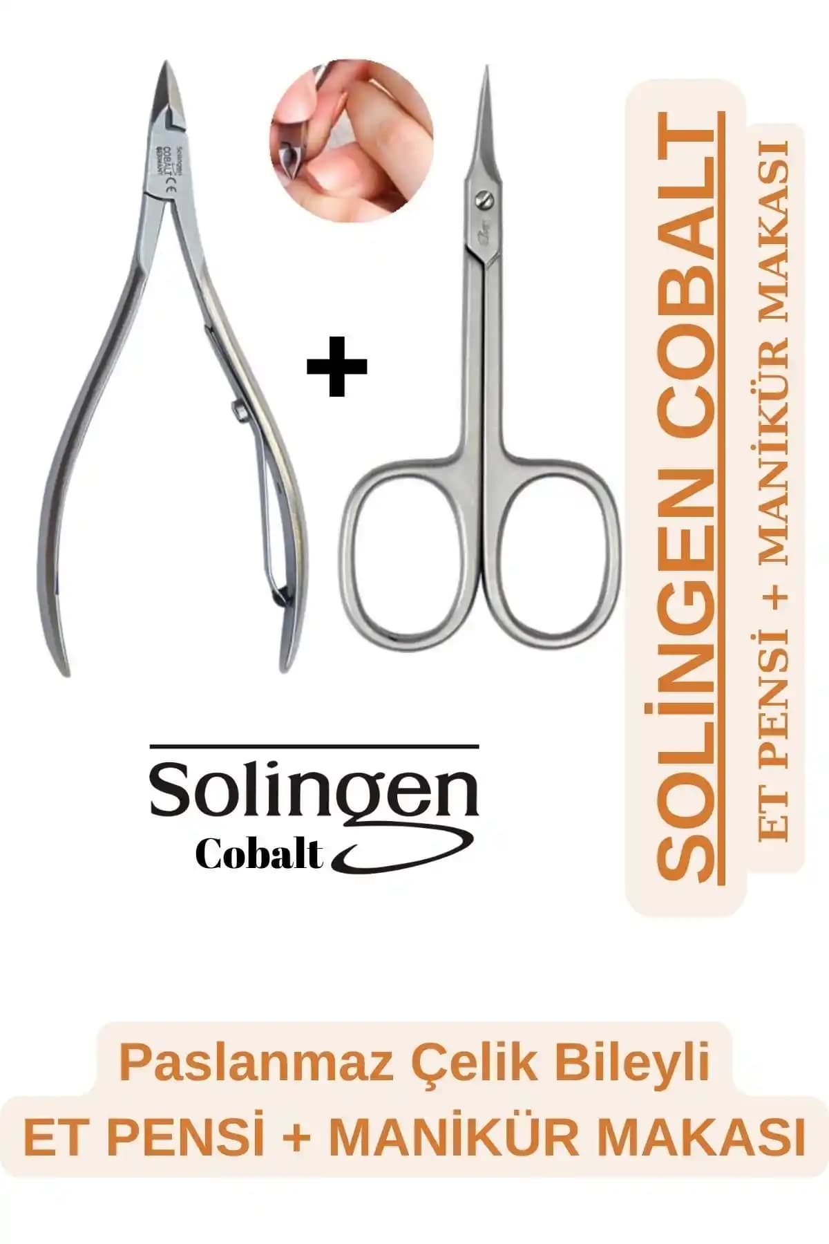 Luchs Solingen Cobalt 2'li Manikür Pedikür Seti Profesyonel ve Dayanıklı Tasarım