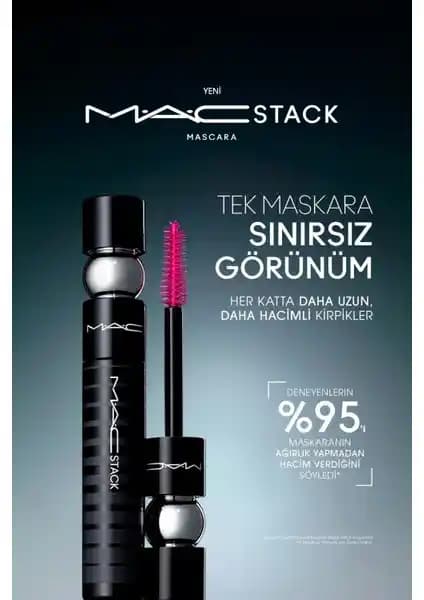 MAC Stack Siyah Maskara ile Kirpiklerde Hacim ve Uzunluk Artışı Sağlayan Ürün İncelemesi