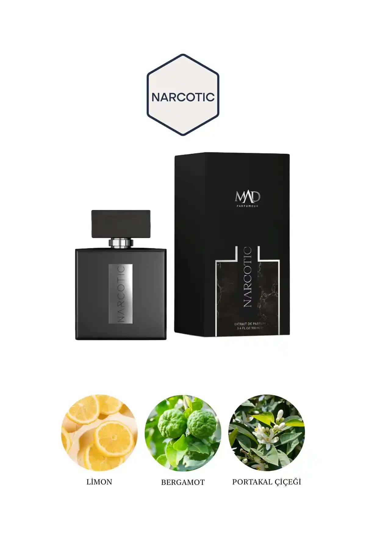 Mad Narcotic Unisex Parfüm 100 ml Çiçeksi ve Meyveli Koku Profili Güvenli Kullanım