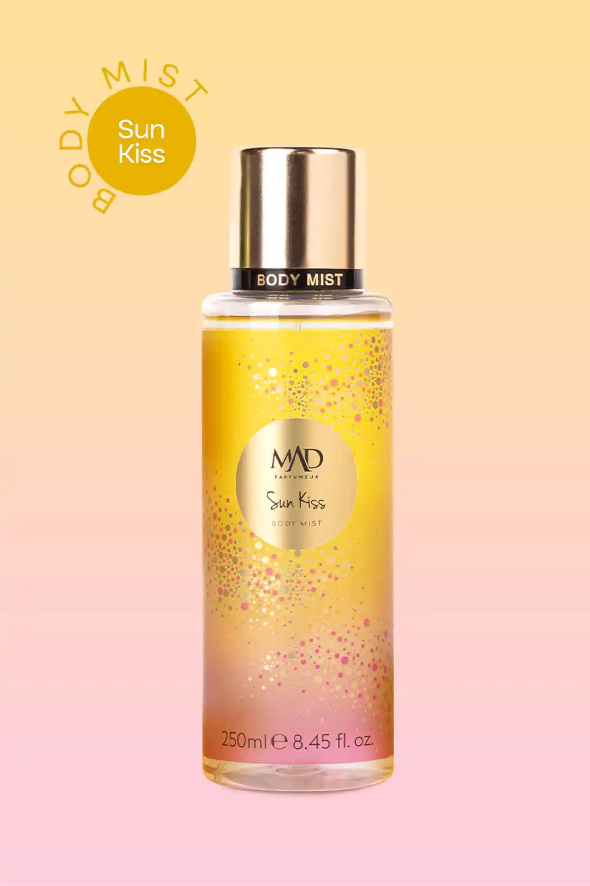 Mad Parfüm Sun Kiss Body Mist 250 ML: Meyveli ve Çiçeksi Ferahlatıcı Koku