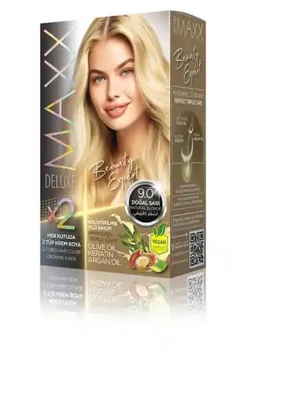Maxx Deluxe BEAUTY EXPERT 9.0 Doğal Sarı Set Boya: Saç Bakımında Yenilikçi ve Güçlü Renk Çözümü