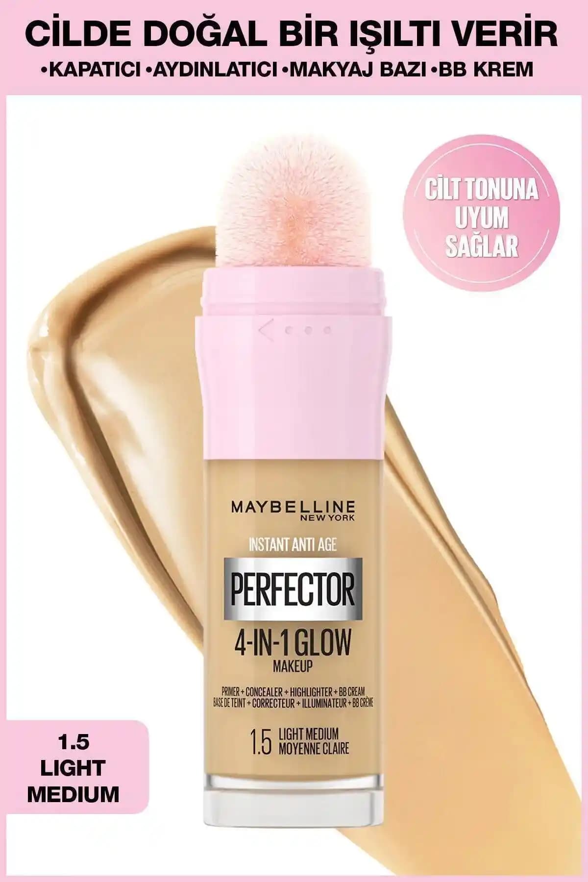 Maybelline New York Instant Perfector Glow 4 Etki 1 Arada Fondöten İncelemesi ve Kullanıcı Yorumları