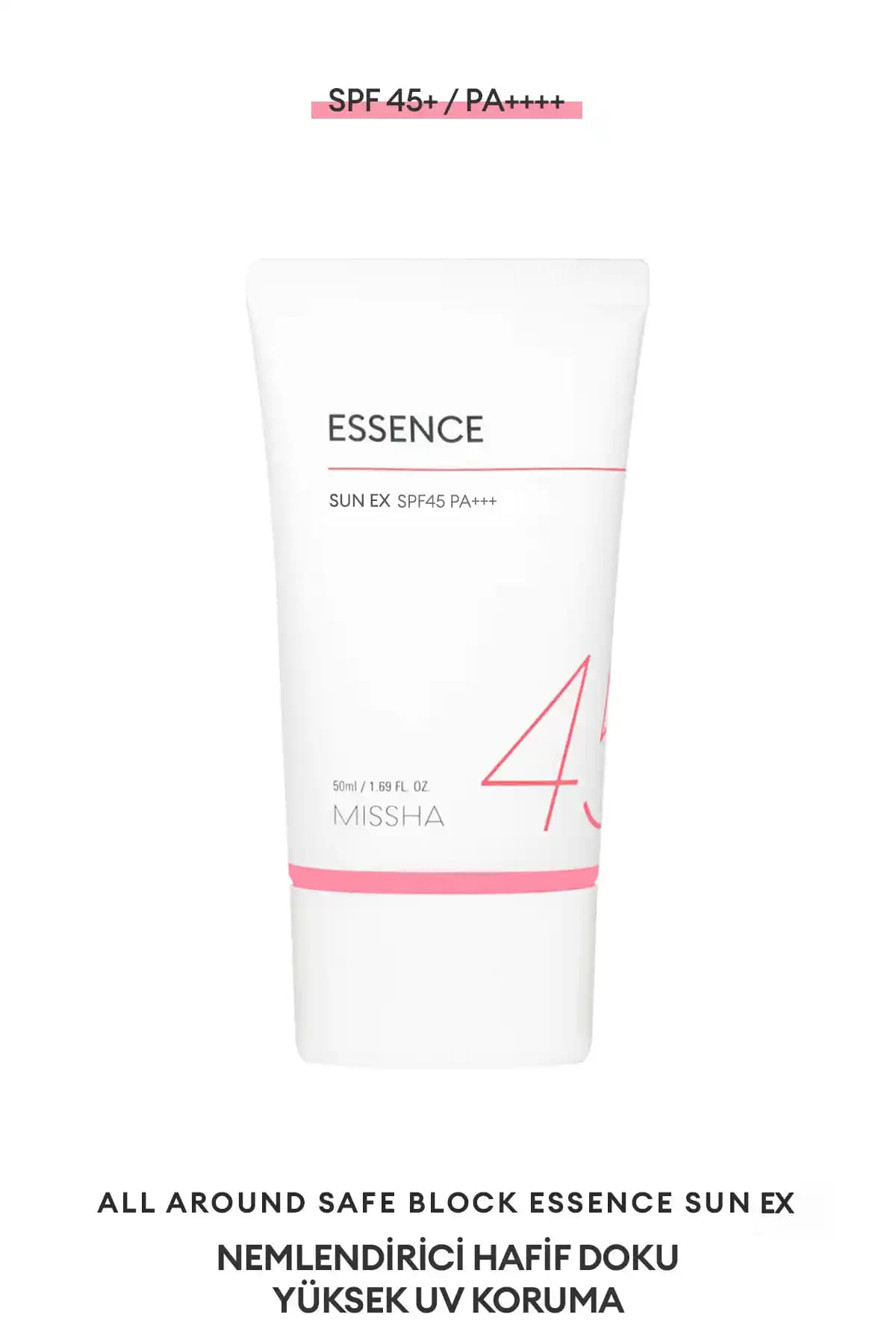 Missha All Around Safe Block Essence Sun SPF45/PA+++ Güneş Kremi Cilt Koruma ve Nemlendirme Özellikleri