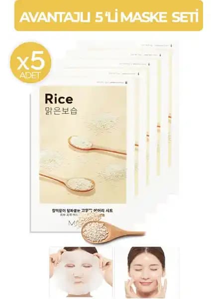 MISSHA Pirinç Özlü Aydınlatıcı ve Nemlendirici Yaprak Maske Seti İncelemesi