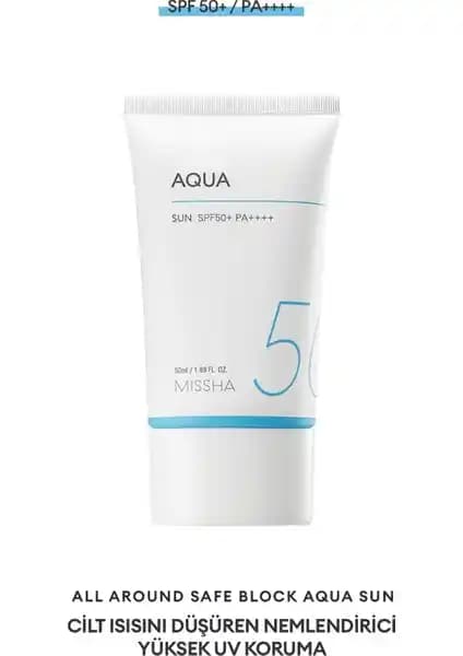 MISSHA Su Bazlı Güneş Koruyucu Nemlendirici Jel SPF50+ PA++++ ile Cilt Koruma ve Nemlendirme
