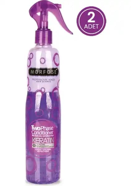 Morfose Keratin Fön Suyu Boyalı ve İşlem Görmüş Saçlar İçin 400 ml 2 Paket