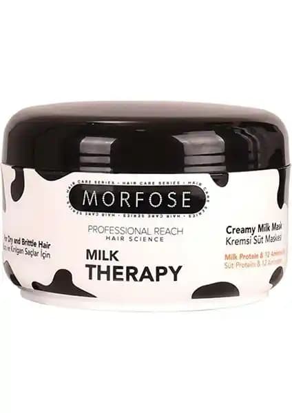 Morfose Süt Proteini ve 12 Aminoasitli Onarıcı Saç Maskesi Kuru ve Kırılgan Saçlar İçin Yoğun Bakım
