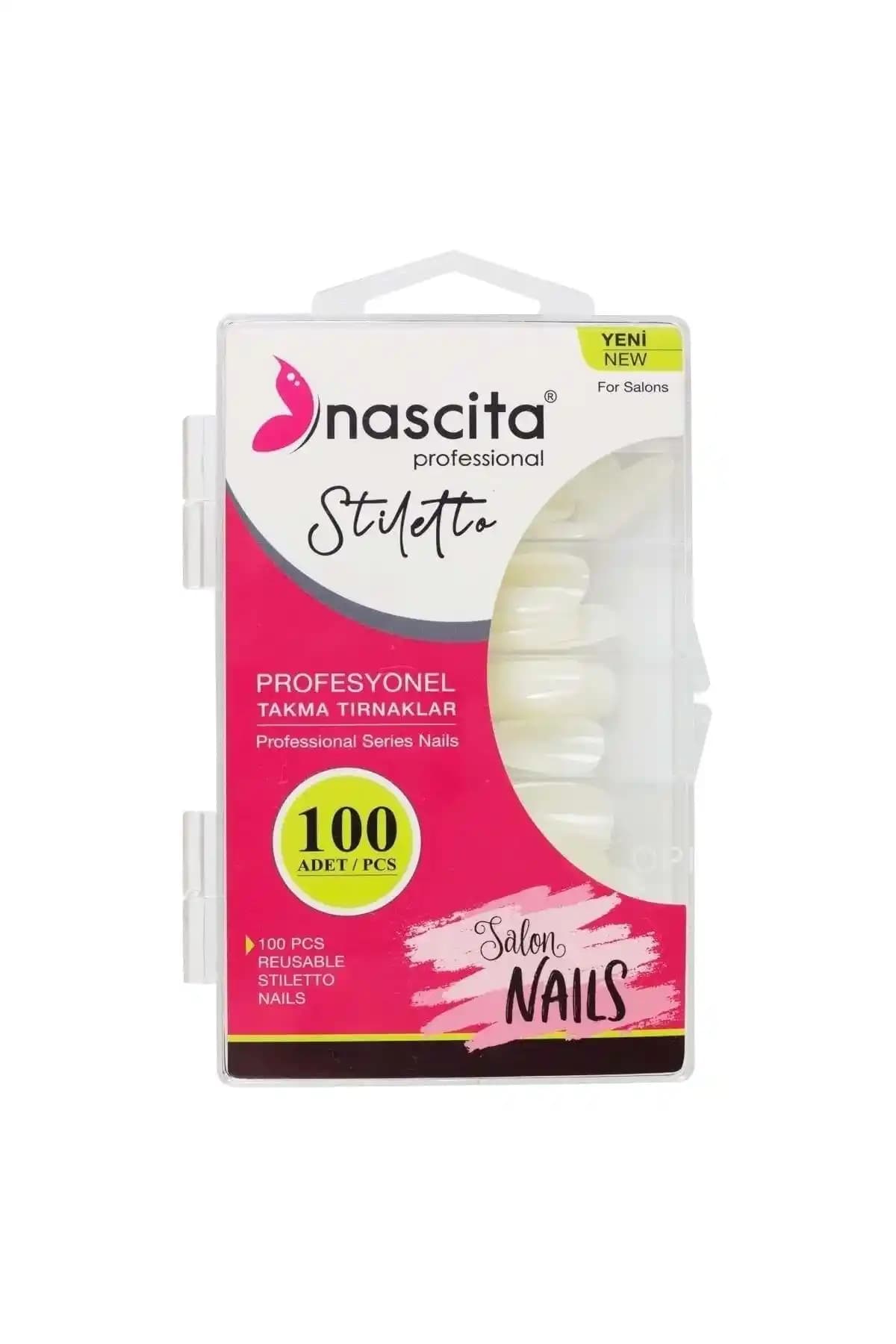 Nascita 100'lü Stiletto Takma Tırnak Seti Estetik ve Dayanıklı Tasarım