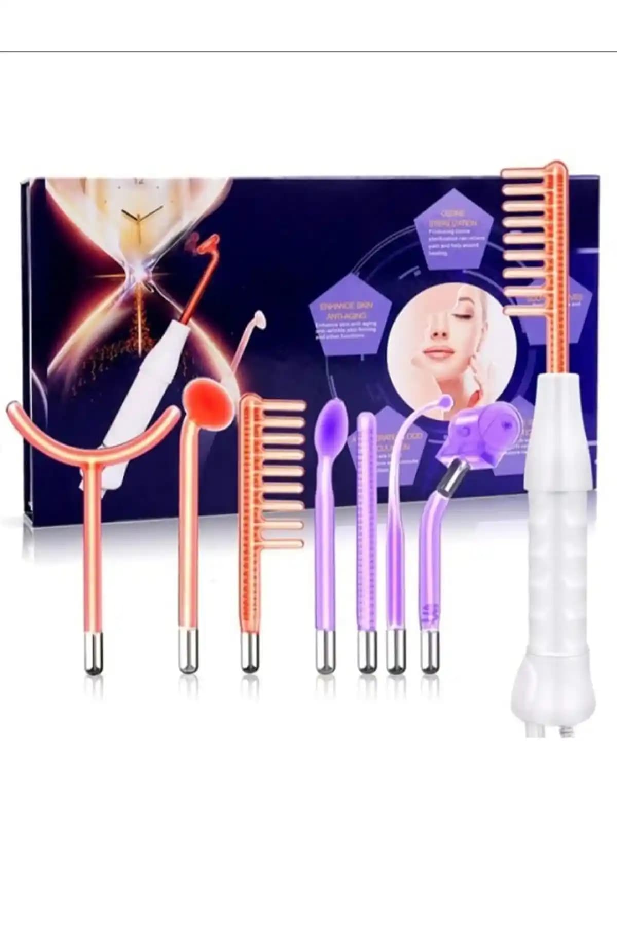 NEON VE ARGON 7 PROBLU Yüksek Frekans Cilt Bakım Cihazı Profesyonel Kullanım İçin