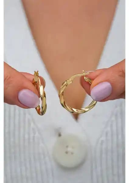 Nereze 925 Ayar Gümüş Altın Kaplama 22 mm Burgu Halka Küpe İnceleme ve Özellikleri