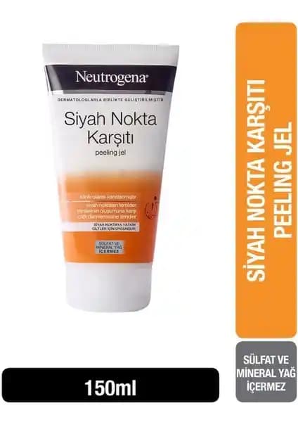 Neutrogena Siyah Nokta Karşıtı Peeling Jel: Derinlemesine Temizlik ve Gözenek Sıkılaştırıcı Etkiler