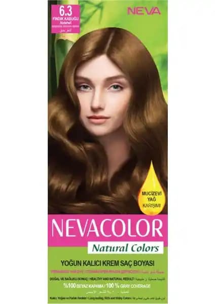 Nevacolor Natural Colors 6.3 Fındık Kabuğu Kalıcı ve Doğal Saç Boyası Ürün Özellikleri