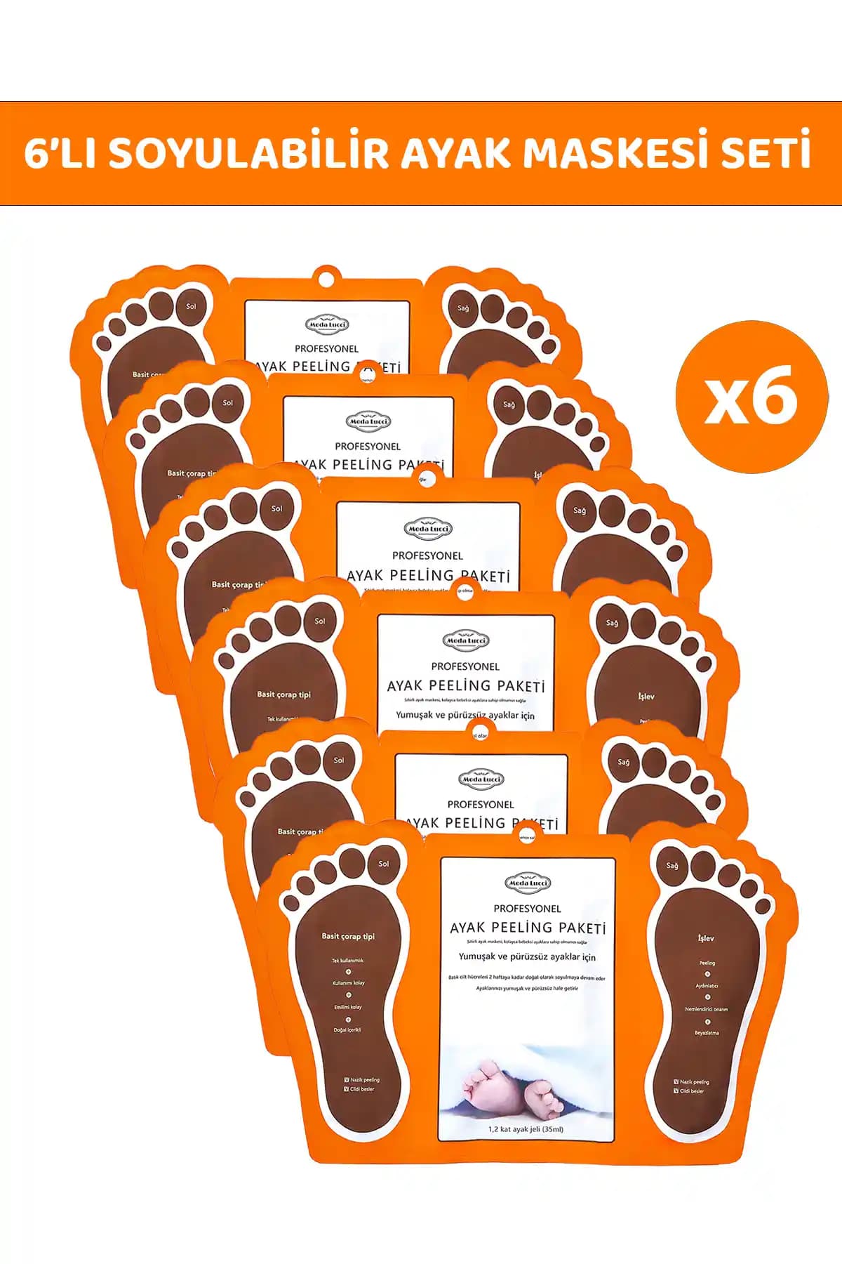 Nilu Moda Çorap Tipi Ayak Peeling Maskesi: Doğal ve Güvenilir Ayak Bakım Çözümü