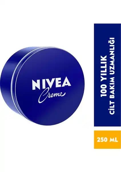 Nivea Creme 250ml Çok Yönlü Nemlendirici ve Bakım Kremi Tüm Cilt Tipleri İçin Uygun