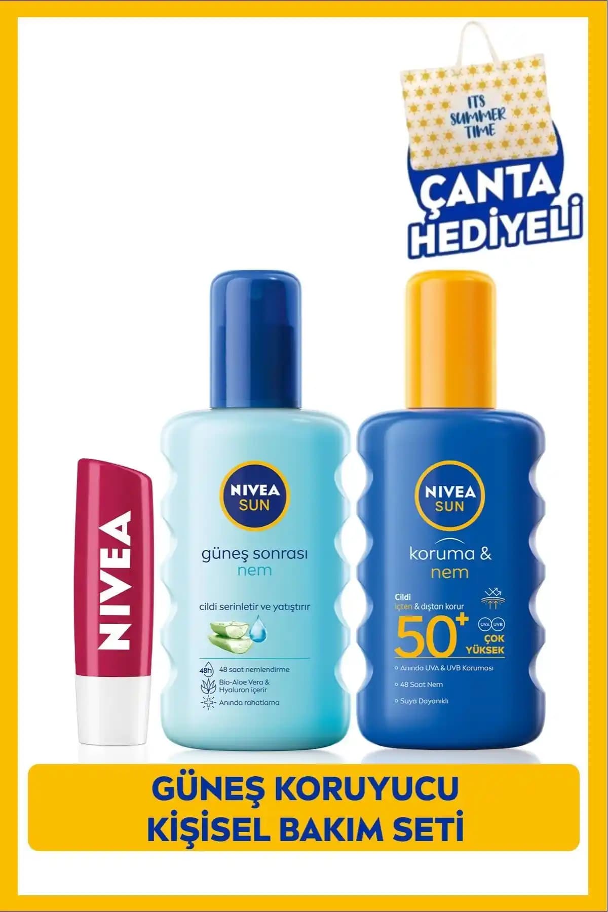 NIVEA Sun Güneş Koruyucu ve Bakım Seti: Yüksek Koruma ve Cilt Sağlığı İçin Komple Çözüm