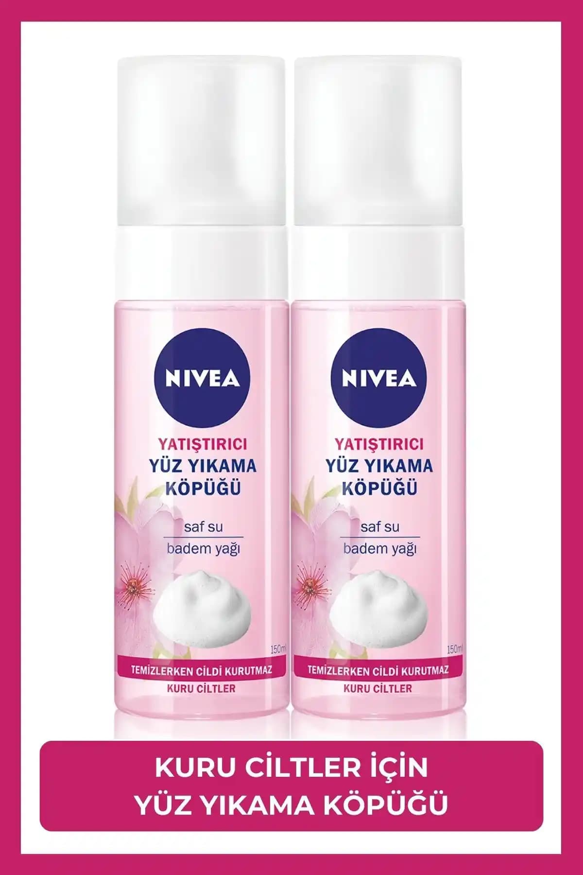 NIVEA Yatıştırıcı Yüz Temizleme Köpüğü Hassas ve Kuru Ciltler İçin Doğal Temizlik Çözümü