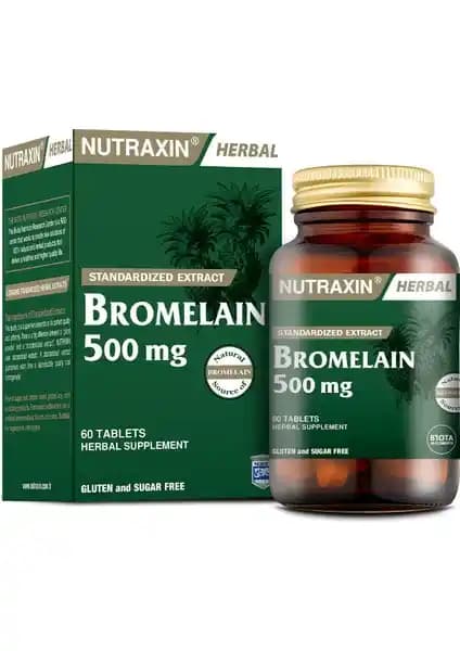 Nutraxin Bromelain 500 mg Doğal Enzim Takviyesi ile Sağlığınızı Destekleyin