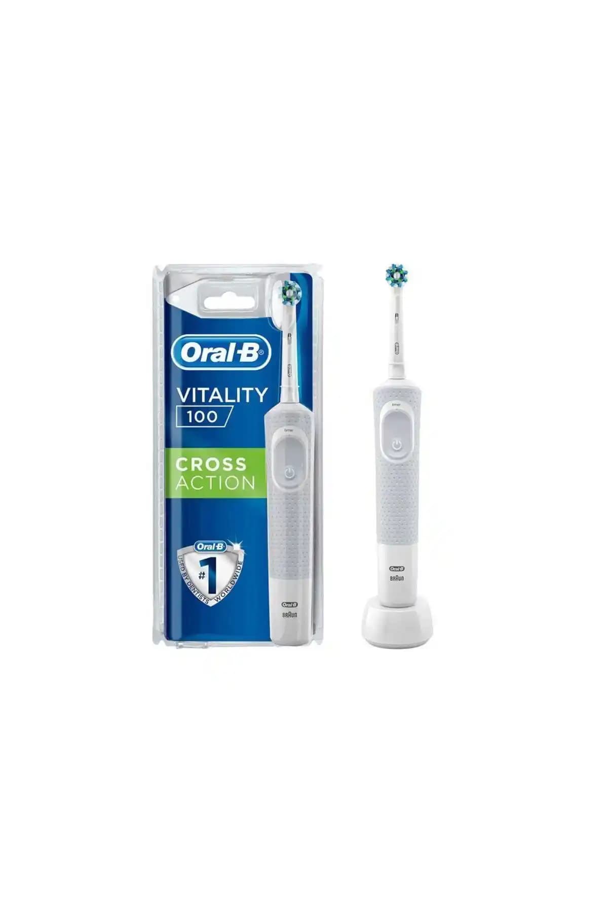 Oral-B Vitality D100 Şarj Edilebilir Elektrikli Diş Fırçası Klinik Temizlik Özellikleriyle