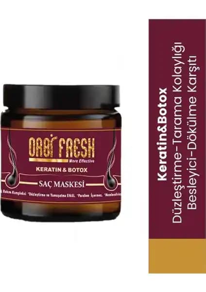 Orbi Fresh Keratin & Botox Saç Maskesi: Güçlendirici ve Onarıcı Saç Bakım Ürünü