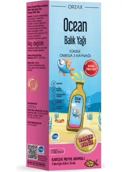 Orzax Ocean Balık Yağı Şurubu Tutti Frutti: Çocuklar ve Yetişkinler İçin Sağlıklı Omega-3 Takviyesi