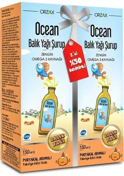 Orzax Ocean Portakal Aromalı Balık Yağı Şurubu: Doğal ve Lezzetli Takviye Seçeneği