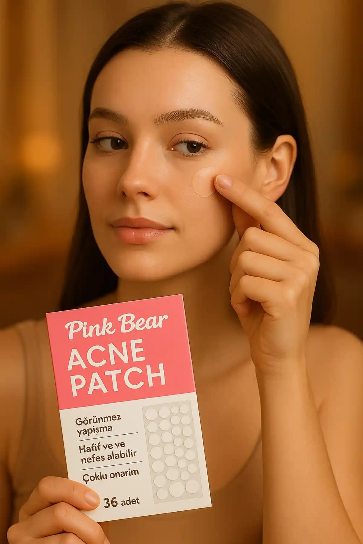 Pink Bear Görünmez Akne ve Sivilce Bandı: Hafif ve Pratik Cilt Bakım Çözümü