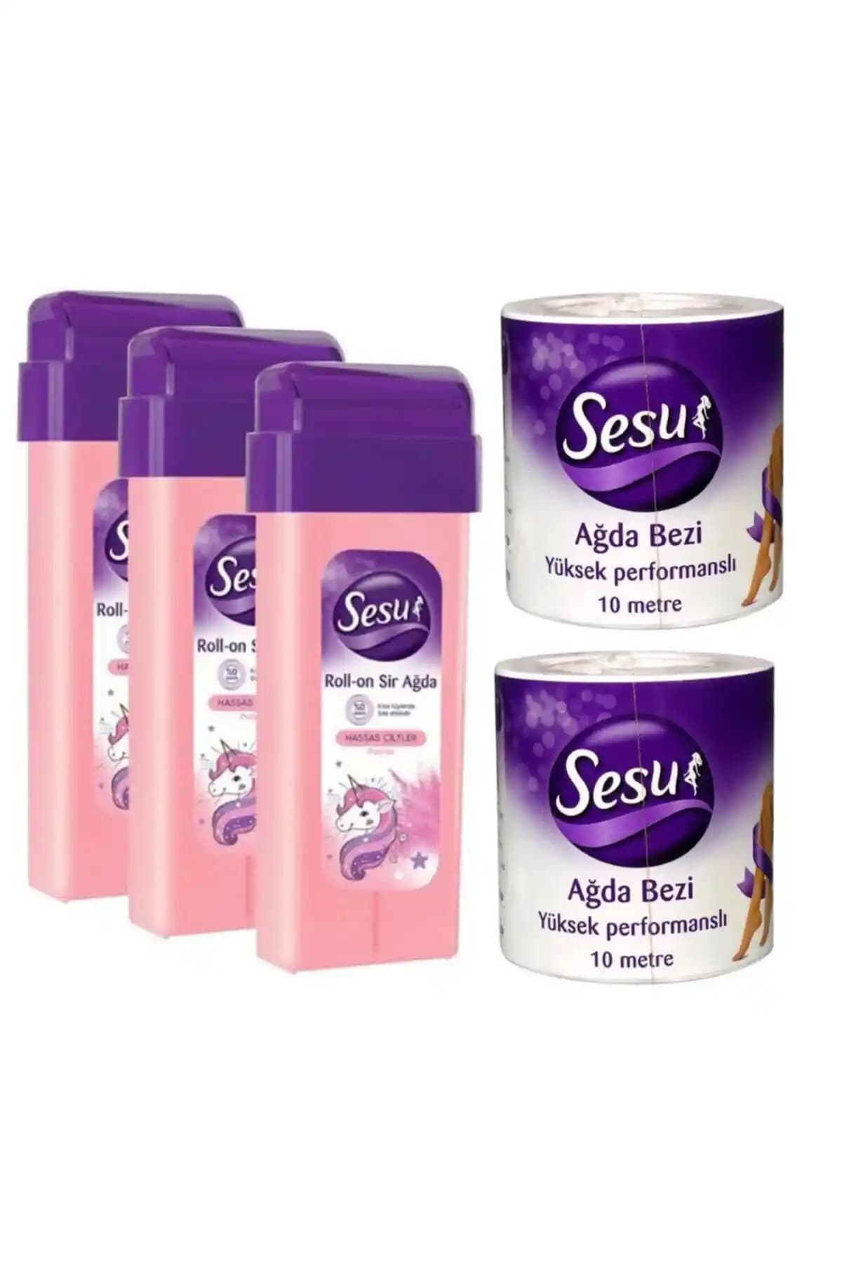 Sesu Kartuş Hassas 100 Ml X 3 ve Ağda Bezi 10 Metre Rulo Çift Paket Ürün Tanıtımı
