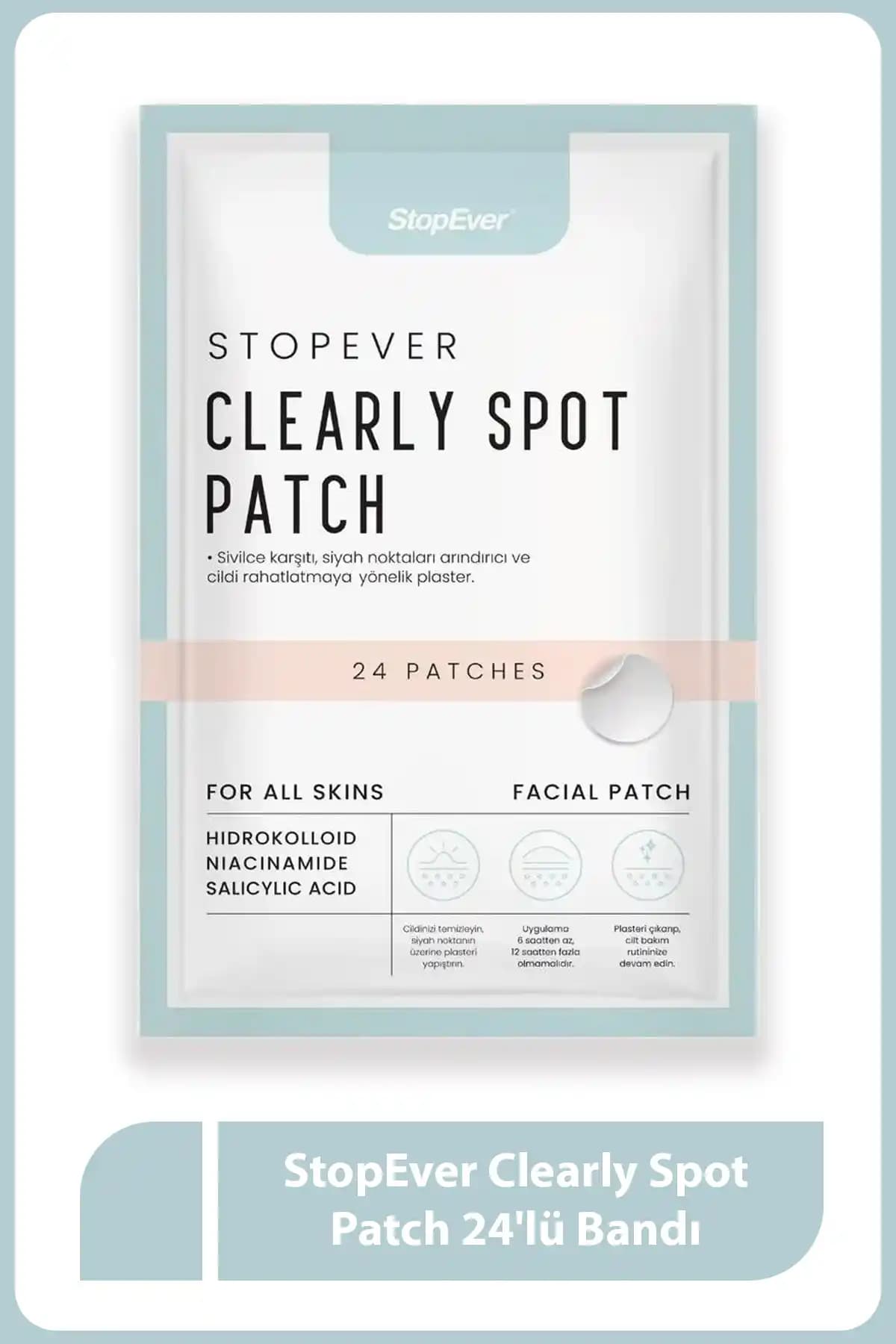 StopEver Clearly Spot Patch Akne ve Siyah Nokta ile Mücadelede Etkili ve Pratik Çözüm