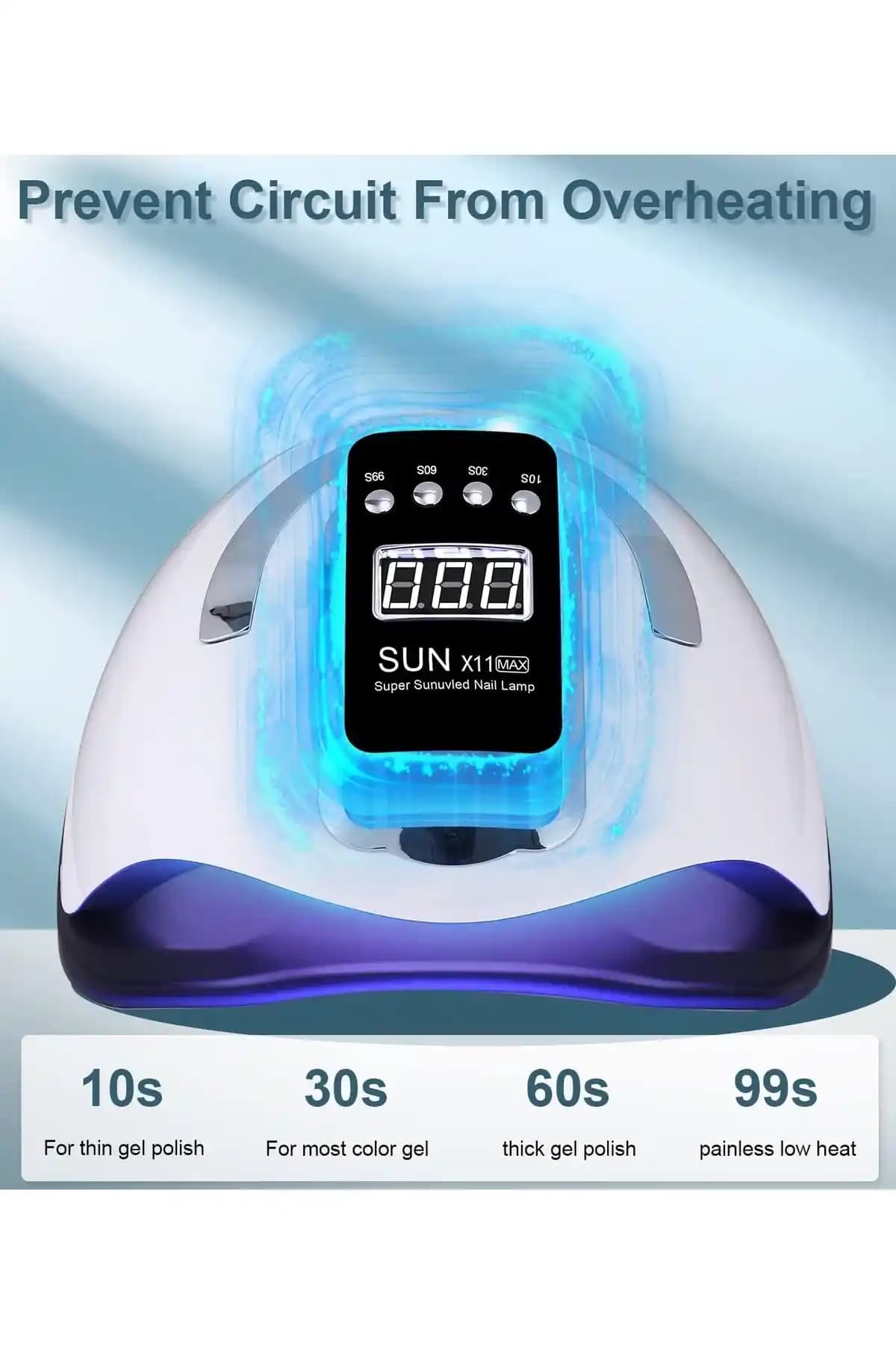 SUN X11 UV Led Tırnak Kurutucu 280W Güç ve 66 LED ile Profesyonel ve Ev Kullanımı İçin