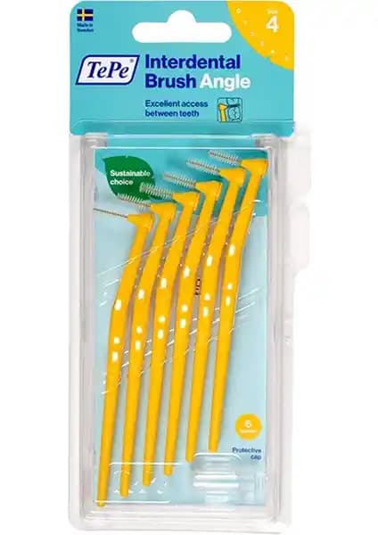 Tepe Angel Arayüz Fırçası Sarı 0.7 mm 6'lı Set ile Etkili Ağız Bakımı