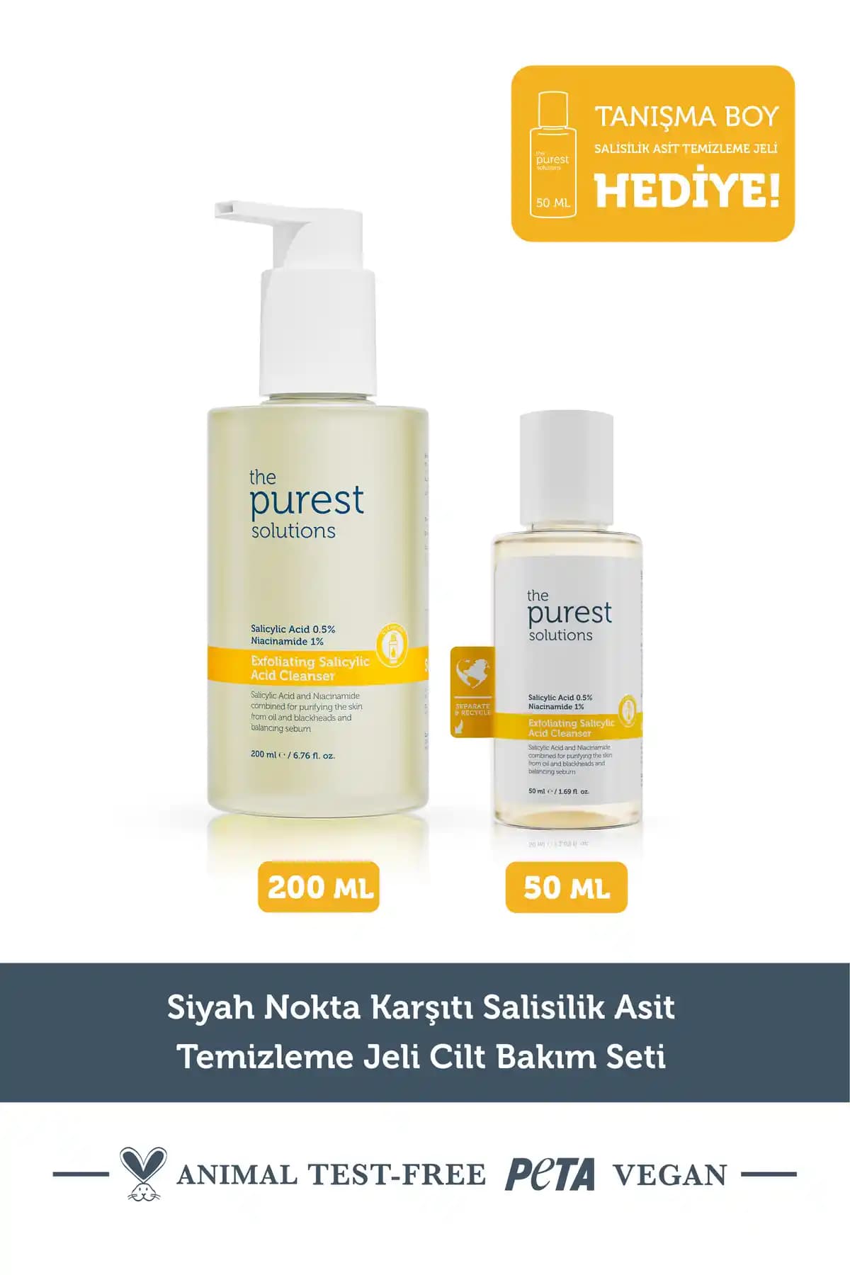 The Purest Solutions Siyah Nokta Karşıtı Temizleme Jeli ve Seti Türkiye Menşei Ürün