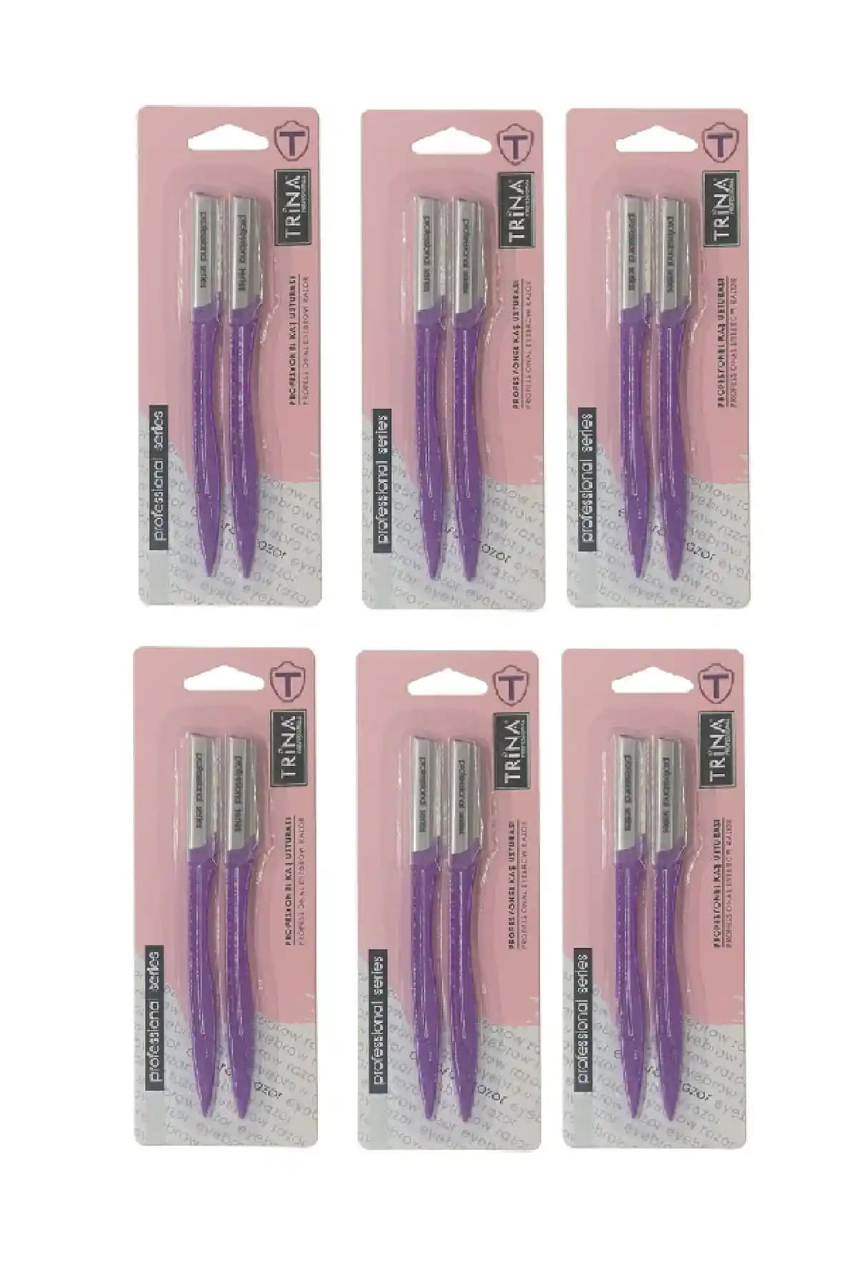 Trina Profesyonel 2'li Kaş Usturası Seti - Dayanıklı ve Ergonomik Tasarım